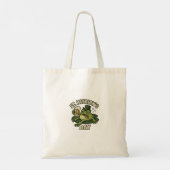 Grappige St. Patrick's Day Kikker Retro Tote Bag (Achterkant)