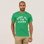 Grappige St Patricks Day Kiss Me I'm Lucky Group T-shirt (Voorkant volledig)