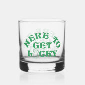 Grappige St Patricks Day Krijg je Ierse op groep Whisky Glas (Achterkant)