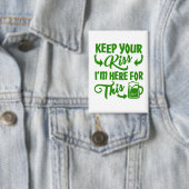 Grappige St. Patrick's Day Kus Button (Insitu)