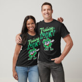 Grappige St. Patrick's Day Lucky Bril Dabbing Iris T-shirt (Unisex)
