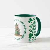 Grappige St. Patrick's Day Mok - Leprechaun Cat (Voorkant rechts)