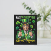Grappige St. Patrick's Day-parodie Feestdagenkaart (Staand voorkant)