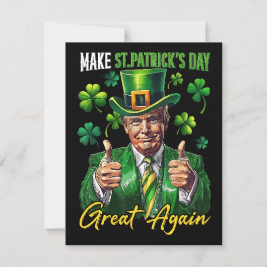 Grappige St. Patrick's Day-parodie Feestdagenkaart (Voorkant)