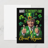 Grappige St. Patrick's Day-parodie Feestdagenkaart (Voorkant / Achterkant)