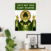 Grappige St. Patrick's Day Poster (Thuiskantoor)