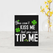 Grappige St Patricks Day serveerster Byrtender obe Kaart (Gele Bloem)
