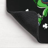 Grappige St. Patrick's Day Shamrock Spelende Skele Muismat (Hoek)