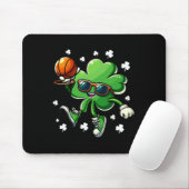 Grappige St. Patrick's Day Shamrock Spelende Skele Muismat (Met muis)