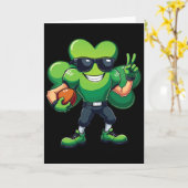 Grappige St. Patrick's Day Shamrock Voetbal Gif Kaart (Gele Bloem)