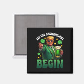 Grappige St Patricks Day Trump Laat De Schelmenstr Magneet (Voorkant / Achterkant)