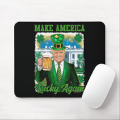 Grappige St Patrick's Day Trump Witte Huis Iers bi Muismat (Met muis)