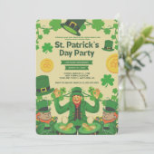 grappige St. Patrick's Day uitnodigingen (Staand voorkant)