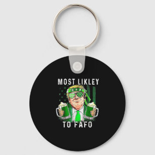 Grappige St Patrick's Day waarschijnlijk voor Trum Sleutelhanger