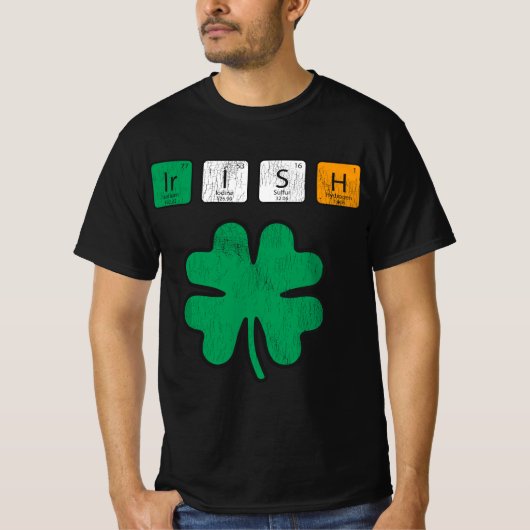 Grappige St. Patrick's Day Wetenschapsleraar Ierse T-shirt (Voorkant)