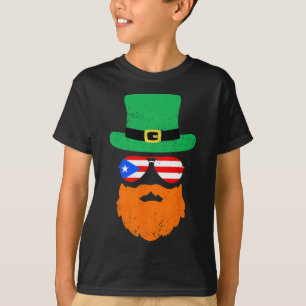 Grappige St. Patricks Day Zonnebril Puerto Rico Vl T-shirt