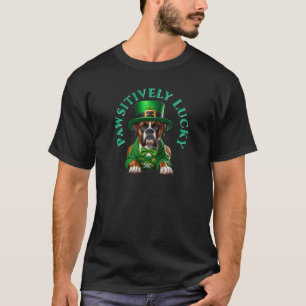 Grappige St Patricks hond Passief gelukkig T-shirt
