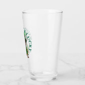 Grappige St. Patrick's Hond Pawsitief Gelukkig Glas (Links)