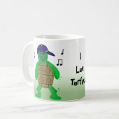 Grappige Staande Schildpad Koffiemok (Voorkant links)