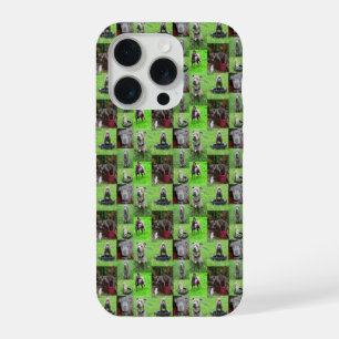 Grappige Staffordshire Bull Terrier Fotocollage, iPhone 15 Pro Case