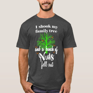 Grappige stamboom vol noten reünie verjaardag t-shirt