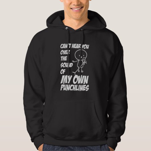 Grappige stand up comedy grappen open mic stand up hoodie (Voorkant)