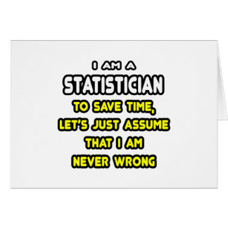 Grappige statisticus T-shirts en geschenken