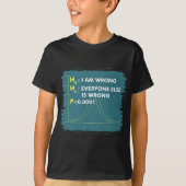 Grappige statistieken I Wiskunde Geek I im Wrong S T-shirt (Voorkant)