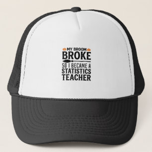 Grappige statistieken leraar Halloween citaat ontw Trucker Pet