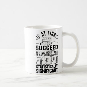 Grappige statistieken wetenschap grap cadeau voor  koffiemok