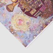 Grappige Steampunk Train, Mozaïek DH5R Decoupage Tissuepapier (Detail)