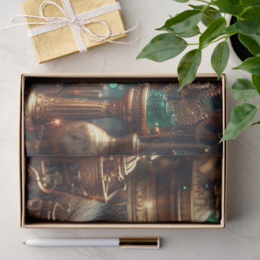 Grappige Steampunk Victoriaans Chipmunk Decoupage Tissuepapier (Geschenk)