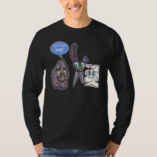 Grappige Steen Papier Schaar Grap Laten We Het Nog T-shirt