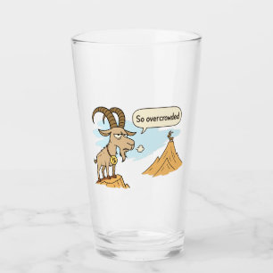 Grappige Steenbok Geit – Zo Overvol Cartoon Glas