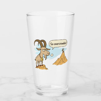 Grappige Steenbok Geit – Zo Overvol Cartoon Glas