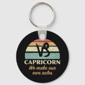 Grappige Steenbok Zodiac regels Sleutelhanger (Voorkant)
