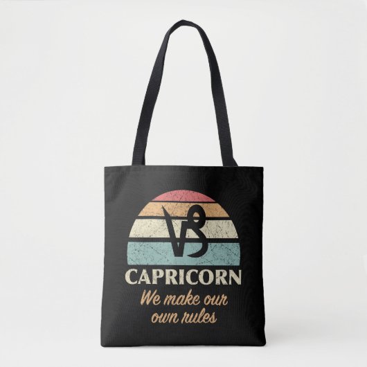 Grappige Steenbok Zodiac regels Tote Bag (Voorkant)