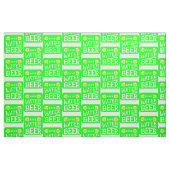 grappige steentjes besparen drink bier stof (Fat Quarter)