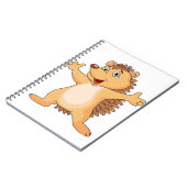 Grappige stekelvarken cartoon notitieboek (Linkerzijde)
