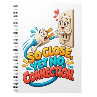 Grappige stekker en stopcontact humor notitieboek