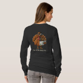 Grappige STEM-Analist Robot Turkije Thanksgiving C T-shirt (Achterkant volledig)