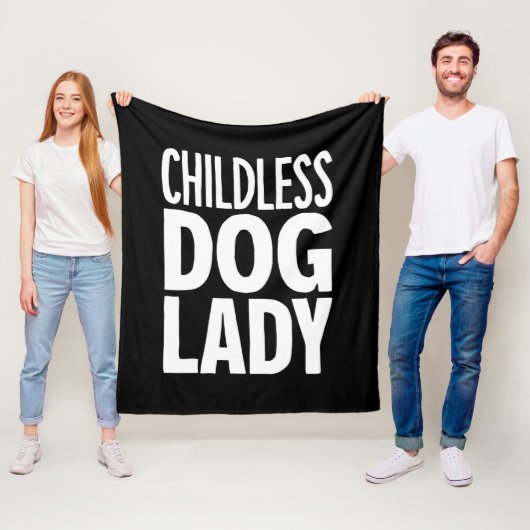 Grappige Stem Kat Dame Zonder Kinderen 2024 Fleece Deken (In situ)