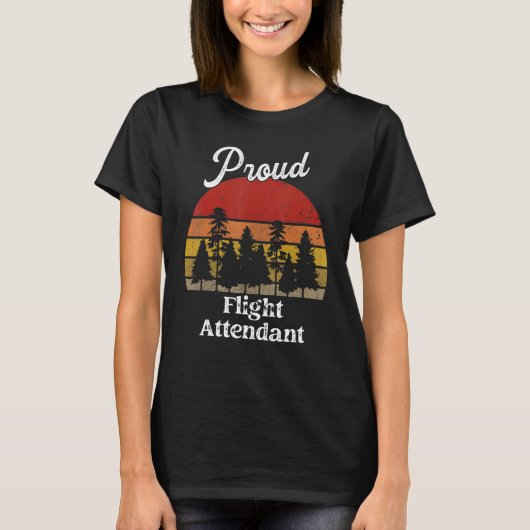 Grappige stewardess-shirts functietitel beroep t-shirt (Voorkant)