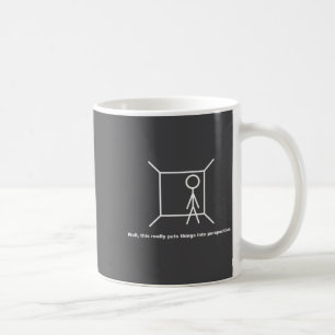 Grappige Stick Figure Pun Noveltie Sarcasstische K Koffiemok