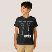 Grappige Stick Figure Stickman - Man, je bent Over T-shirt (Voorkant volledig)