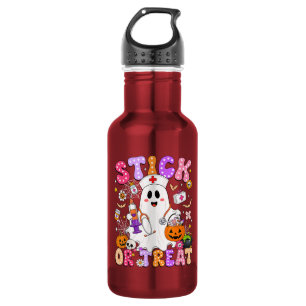 Grappige Stick Or Treat Schattige Verpleegster Gee Waterfles