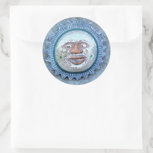 grappige sticker aan de zon (Tas)