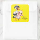 Grappige sticker baby shower verstelbaar (Tas)