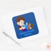 grappige sticker "HEAD START CREW" (Envelop)