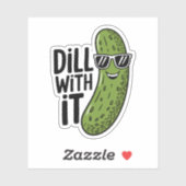 Grappige Sticker Met Augurk Punt Vinyl (Vel)